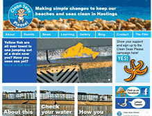 Tablet Screenshot of cleanseasplease.net